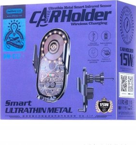 Remax UCHWYT SAM REMAX RM-C17 15W BEZPRZEWODOWY WIRELESS BLACK 3