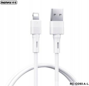 Kabel USB Remax KABEL REMAX LEYA SERIES RC-C093 2.4A USB/LIGHTNING 1M WHITE 1