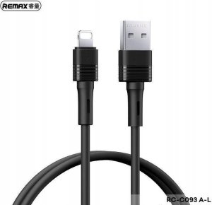 Kabel USB Remax KABEL REMAX LEYA SERIES RC-C093 2.4A USB/LIGHTNING 1M BLACK 1