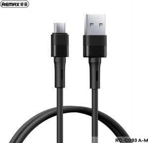 Kabel USB Remax KABEL REMAX LEYA SERIES RC-C093 2.4A USB/MICRO USB 1M BLACK 1