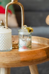 Atmosphera Świeczka zapachowa w ozdobnym słoiku z frędzlem,  Ø 6 cm 4