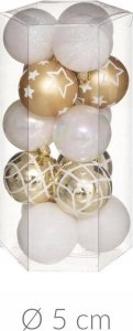 Atmosphera Zestaw bombek z tworzywa sztucznego, Ø 5 cm, 15 szt. 3