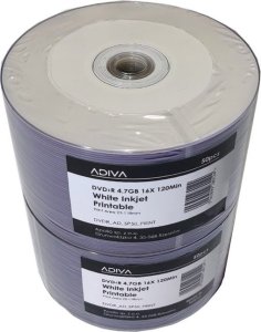 Adiva Adiva DVD+R 4.7GB 16x | white Inkjet Printable szpindel 50 | 0162 1