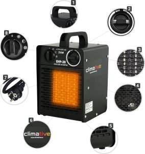 CLIMATIVE Nagrzewnica elektryczna PTC EHP-2B 2kW 11