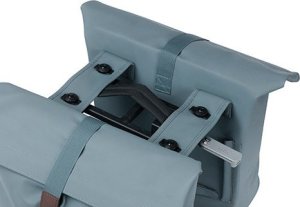 Basil Sakwa miejska podwójna BASIL CITY DOUBLE PANNIER BAG MIK 28-32L, MIK System (ready to go), graphite blue (NEW 2024) 4