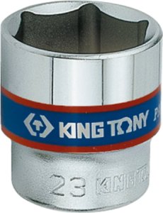 King Tony NASADKA KRÓTKA 3/8" 23mm x 32mm 6-kąt. Cr-v King Tony 1