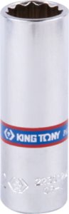 King Tony NASADKA DŁUGA 1/4" 11mm x 50mm, 12-kąt Cr-V King Tony 1