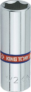 King Tony NASADKA DŁUGA 1/4" CALOWA 7/16" x 50mm 6-kąt. Cr-V King Tony 1