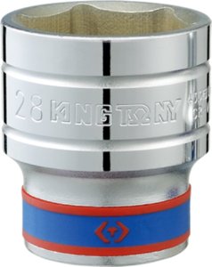 King Tony NASADKA KRÓTKA 1/2" 39mm x 48mm, 6-kąt. Cr-v King Tony 1