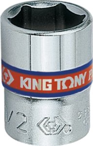 King Tony NASADKA KRÓTKA 1/4" CALOWA 11/32" x 24,5mm 6-kąt. Cr-V King Tony 1