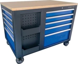 Wózek narzędziowy King Tony WÓZEK WARSZTATOWY 10 SZUFLADOWY Z BLATEM I SZAFKĄ, CZARNO-NIEBIESKI (BEZ NARZĘDZI) King Tony 2