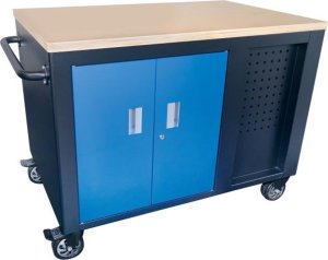 Wózek narzędziowy King Tony WÓZEK WARSZTATOWY 10 SZUFLADOWY Z BLATEM I SZAFKĄ, CZARNO-NIEBIESKI (BEZ NARZĘDZI) King Tony 3