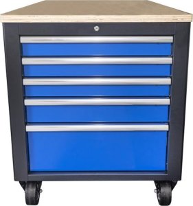 Wózek narzędziowy King Tony WÓZEK WARSZTATOWY 10 SZUFLADOWY Z BLATEM I SZAFKĄ, CZARNO-NIEBIESKI (BEZ NARZĘDZI) King Tony 4