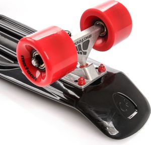 Deskorolka Meteor PLASTIKOWA black/red/silver 4