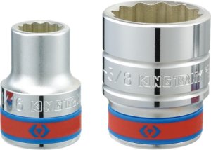 King Tony NASADKA KRÓTKA 3/4" CALOWA 15/16" x 50mm 12-kąt. Cr-V King Tony 1