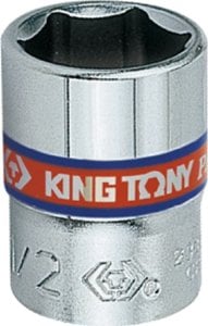 King Tony NASADKA KRÓTKA 1/4" CALOWA 1/2" x 24,5mm 6-kąt. Cr-V King Tony 1