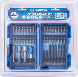 King Tony ZESTAW BITÓW DO WKRĘTARKI 1/4" 44cz., BITY HEX, TORX, PH, PZ, PŁASKIE, NASADOWE King Tony 1