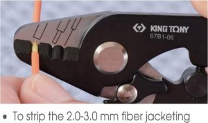 King Tony SZCZYPCE DO ŚCIĄGANIA IZOLACJI ZE ŚWIATŁOWODÓW, DŁ. 150mm King Tony 2