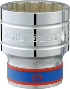 King Tony NASADKA KRÓTKA 1/2" 34mm x 45mm 12-kąt. Cr-v King Tony 1