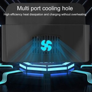 Ładowarka T-Phox ŁAD SIEC T-PHOX POWERHUB DUAL PORT 100W 2xUSB-C/3xUSB STACJA DOKUJĄCA BLACK 2