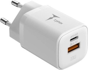 Ładowarka T-Phox ŁAD SIEC T-PHOX HANDY SERIES 33W T-PP08 USB/USB-C WHITE 1