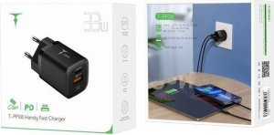 Ładowarka T-Phox ŁAD SIEC T-PHOX HANDY SERIES 33W T-PP08 USB/USB-C BLACK 4