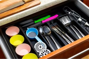 KingHoff WKŁAD ORGANIZER DO SZUFLADY NA SZTUĆCE ROZSUWANY 52/31X31CM KINGHOFF KH-1745 3