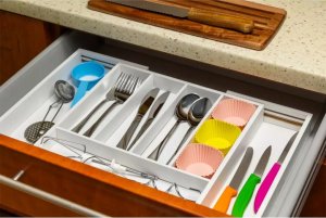 KingHoff WKŁAD ORGANIZER DO SZUFLADY NA SZTUĆCE ROZSUWANY 52/31X31CM KINGHOFF KH-1746 2