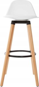 Atmosphera Hoker barowy z oparciem MAXON, 92 cm, kolor biały 3