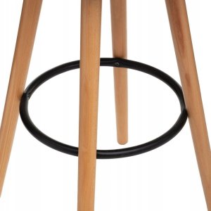 Atmosphera Hoker barowy z oparciem MAXON, 92 cm, kolor biały 5