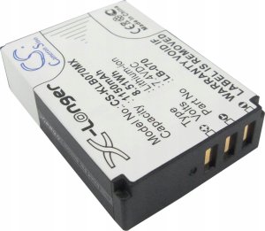 Cameron Sino Akumulator Bateria Typu Lb-070 Lb070 Do Kodak Pixpro S1 S-1 Az651 Astro Zoom Az652 Az901 / Cs-klb070mx 4