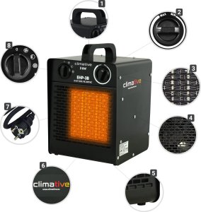 CLIMATIVE Nagrzewnica elektryczna PTC Climative EHP-3B 3kW 12