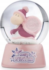 NICI NICI 49351 Brokatowa kula Cosy Winter Ślimak pink Soa 6,5cm 1