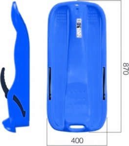 Prosperplast 2x Sanki Ślizg Bobslej z hamulcami Szybki jeździk 10