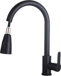 Bateria kuchenna Delvant DELVANT AYRO BATERIA KUCHENNA Z WYCIĄGANĄ WYLEWKĄ CZARNA 2