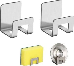 Delvant DELVANT SQUARE UCHWYT NA GĄBKĘ DO KUCHNI CZARNY 6