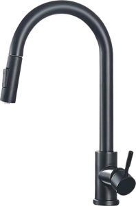 Bateria kuchenna Delvant DELVANT SLIM BATERIA KUCHENNA Z WYCIĄGANĄ WYLEWKĄ SREBRNA 6