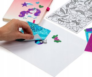 Derform ZEST KREAT NAKLEJKI UNICORN METALC DERF KIDEA 6