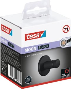 Tesa MOON BLACK Wewnętrzna Haczyk na ręczniki Czarny 5