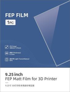 Anycubic Folia FEP Matt Anycubic Photon Mono X/ 6K / 6Ks / X2 / M3 Plus 260x175 3 szt 1