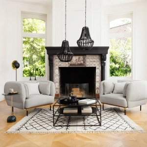 Atmosphera Metalowa lampa podłogowa ESTEE, 144 cm 4