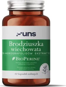 UNS UNS Brodziuszka Wiechowata 10% Andrografolidów Ekstrakt 10:1 60vegcaps 1