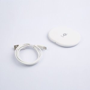 Ładowarka Deltaco Bevielis kroviklis DELTACO, 10 W, USB-C, Qi, baltas QI-1039 / 1902335 3