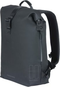 Basil Plecak/Sakwa rowerowa BASIL SOHO BACKPACK NORDLICHT17L, mocowanie na haki Hook-On System, wodoodporny poliester, oświetlenie, night black (NEW 2024) 4