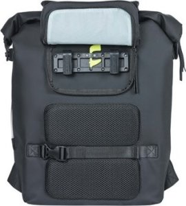 Basil Plecak/Sakwa rowerowa BASIL SOHO BACKPACK NORDLICHT17L, mocowanie na haki Hook-On System, wodoodporny poliester, oświetlenie, night black (NEW 2024) 6
