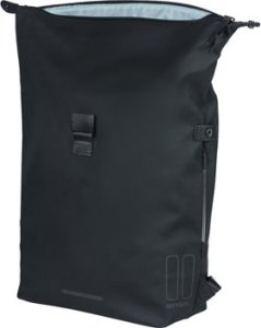 Basil Plecak/Sakwa rowerowa BASIL SOHO BACKPACK NORDLICHT17L, mocowanie na haki Hook-On System, wodoodporny poliester, oświetlenie, night black (NEW 2024) 9