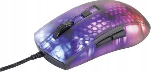 Mysz Deltaco Deltacoimp Pusiau permatoma DELTACO GAMING žaidimų pelė, DM310, RGB, itin lengva, juoda / GAM-144 2