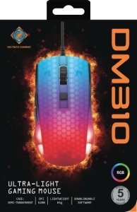 Mysz Deltaco Deltacoimp Pusiau permatoma DELTACO GAMING žaidimų pelė, DM310, RGB, itin lengva, juoda / GAM-144 7