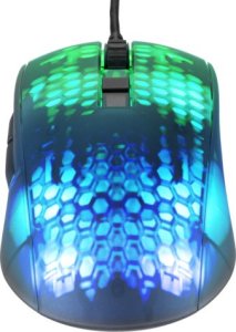 Mysz Deltaco Deltacoimp Pusiau permatoma DELTACO GAMING žaidimų pelė, DM310, RGB, itin lengva, juoda / GAM-144 9
