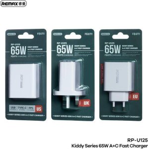 Ładowarka Remax ŁAD SIEC REMAX KIDDY SERIES 65W RP-U125 USB/USB-C WHITE 3